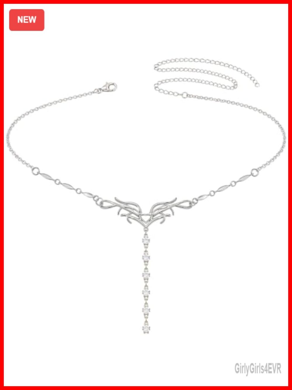 Silver Butterfly Waist Chain Body Jewelry Adjustable Y2K Belly Chain for Women
